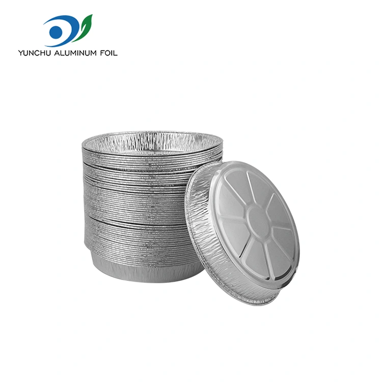 7 इंच झुर्रियों वाला पिज्जा पैन सिल्वर एल्यूमीनियम पन्नी कंटेनर 7 इंच झुर्रियों वाला पिज्जा पैन सिल्वर एल्यूमीनियम पन्नी कंटेनर