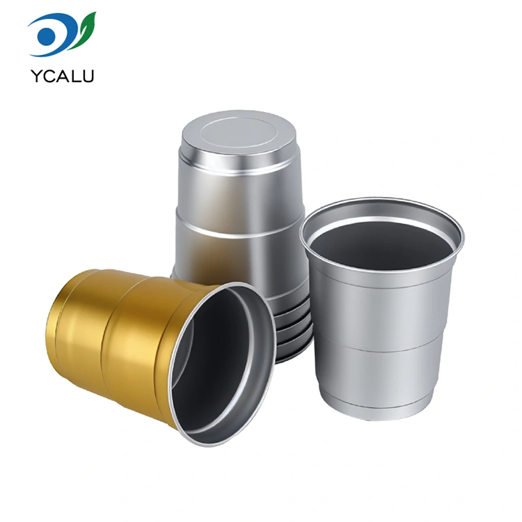 9oz डिस्पोजेबल एल्युमीनियम कोल्ड ड्रिंक एल्युमीनियम ड्रिंक कप