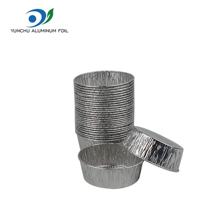 केक बेकिंग कप सिल्वर एल्यूमीनियम पन्नी फूड कंटेनर