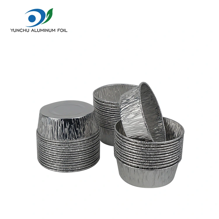 केक बेकिंग कप सिल्वर एल्यूमीनियम पन्नी फूड कंटेनर