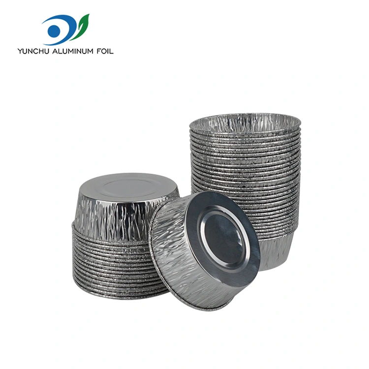 केक बेकिंग कप सिल्वर एल्यूमीनियम पन्नी फूड कंटेनर