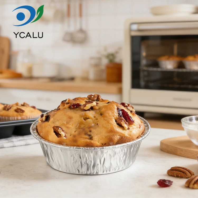 डिस्पोजेबल बेकिंग एयर फ्रायर सिल्वर एल्युमिनियम फॉयल खाद्य कंटेनर