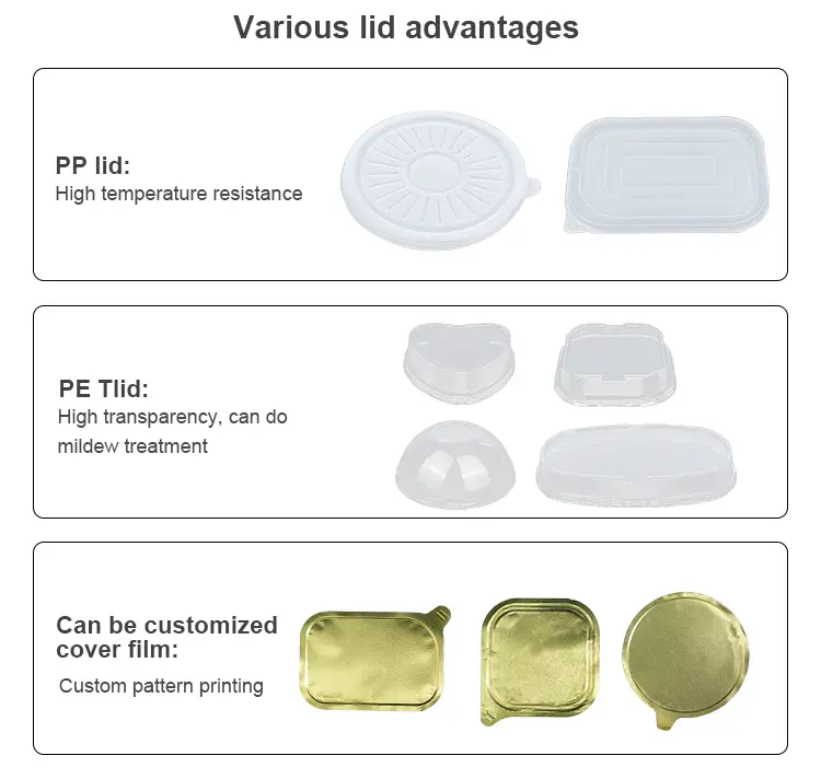 Disposable golden fast food Round Aluminum Foil Containers