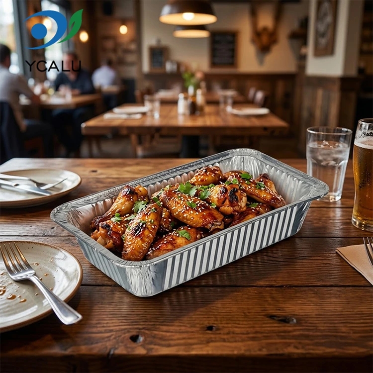 Food Grade Disposable Foil Trays For Restaurant And Catering Use