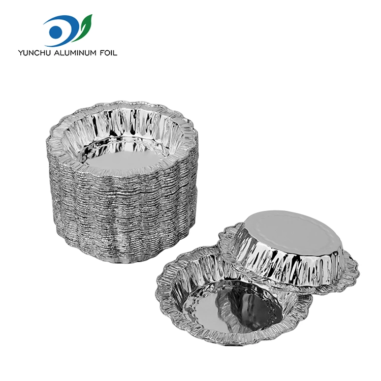 लेस राउंड बेकिंग केक सिल्वर एल्युमिनियम फॉयल कंटेनर