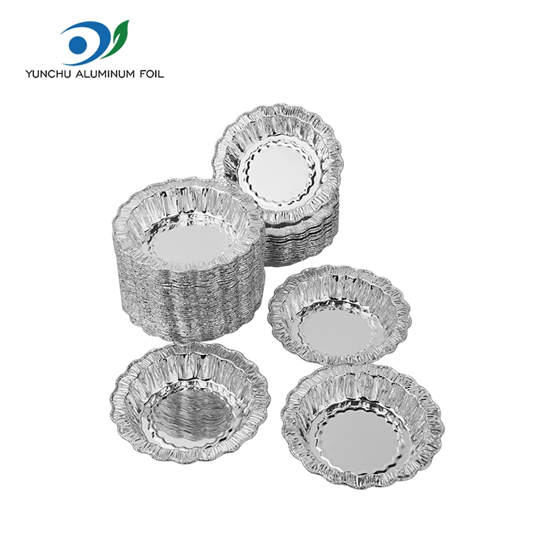 लेस राउंड बेकिंग केक सिल्वर एल्युमिनियम फॉयल कंटेनर