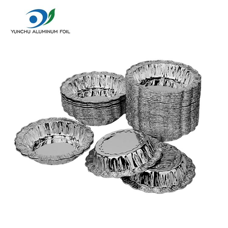 लेस राउंड बेकिंग केक सिल्वर एल्युमिनियम फॉयल कंटेनर