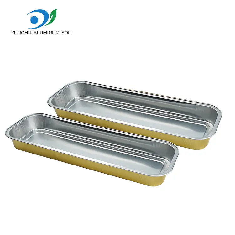 आयताकार ब्रेड स्मूथवॉल एल्यूमीनियम पन्नी कंटेनर