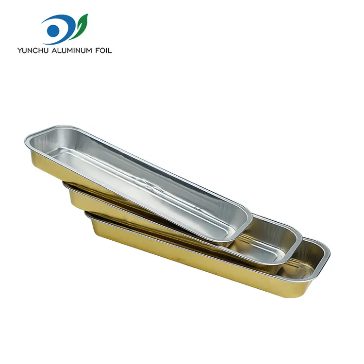 आयताकार ब्रेड स्मूथवॉल एल्यूमीनियम पन्नी कंटेनर