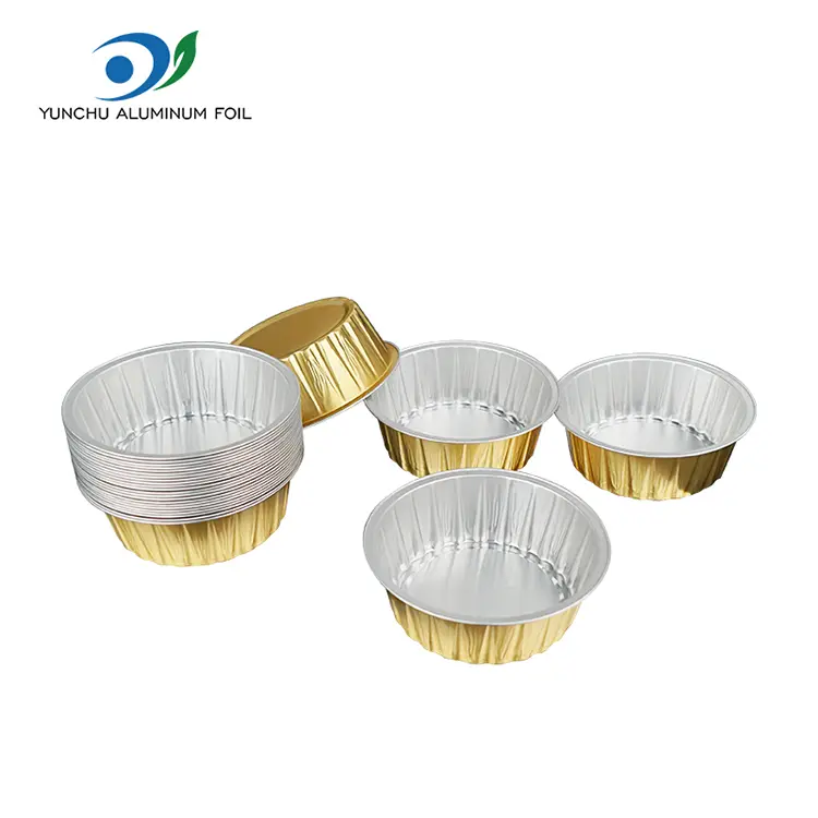 गोल केक बेकिंग ग्लास स्मूथवॉल एल्यूमीनियम पन्नी कंटेनर गोल केक बेकिंग ग्लास स्मूथवॉल एल्यूमीनियम पन्नी कंटेनर