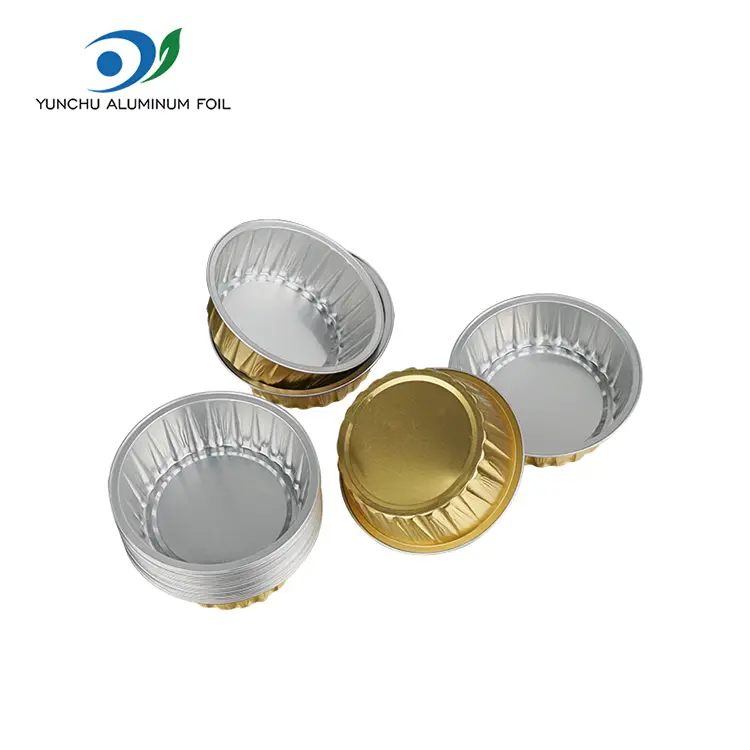 गोल केक बेकिंग ग्लास स्मूथवॉल एल्यूमीनियम पन्नी कंटेनर