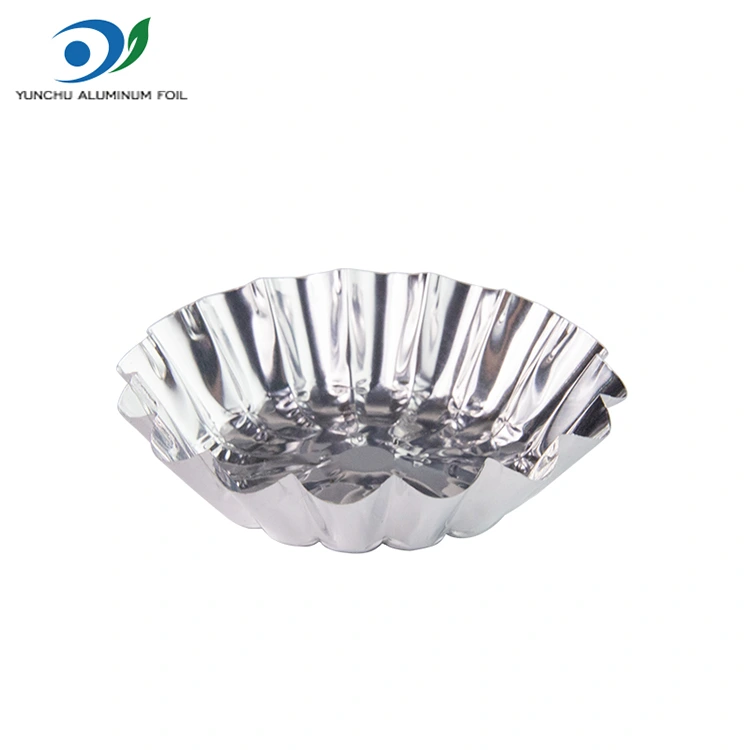 गोल अंडा तीखा खिलौना बेकिंग सिल्वर एल्यूमीनियम पन्नी भोजन कंटेनर