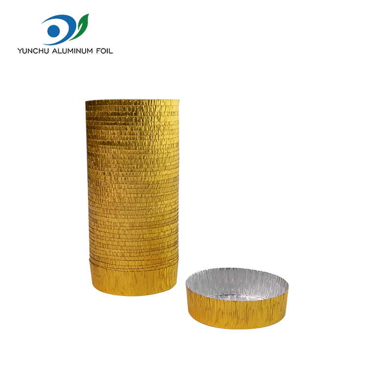 गोल छोटा बेकिंग सिल्वर एल्युमिनियम फॉयल खाद्य कंटेनर गोल छोटा बेकिंग सिल्वर एल्युमिनियम फॉयल खाद्य कंटेनर