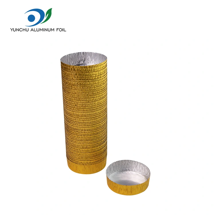 गोल छोटा बेकिंग सिल्वर एल्युमिनियम फॉयल खाद्य कंटेनर